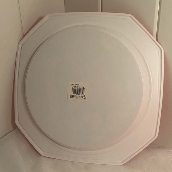 4 Vintage 1980s St Nick Dinner plastic Plate Merry Christmas Victorian Portrait - Picture 10 of 15